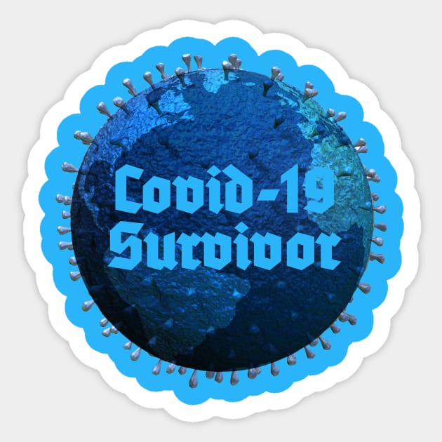 Covid-19 Survivor Sticker by DeVerviers